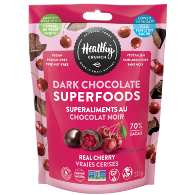 HEALTHY CRUNCH, DARK CHOCOLATE SUPERFOODS CHERRY, 6 x 235G