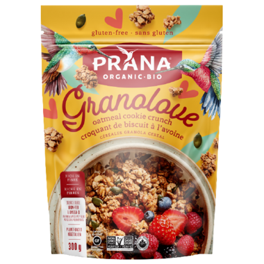 PRANA, GRANOLOVE OATMEAL COOKIE CRUNCH GRANOLA, 8 x 300G