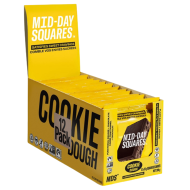 MID-DAY SQUARES, COOKIE DOUGH MASTER, 4 x 12X33G
