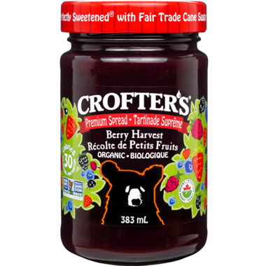 CROFTER'S ORGA, PREMIUM FRUIT SPREAD - BERRY HARVEST, 6 x 383ML