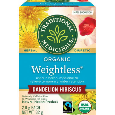 TRADITIONAL MEDICINALS, WEIGHTLESS DANDELION HIBISCUS, 6 x 16CT