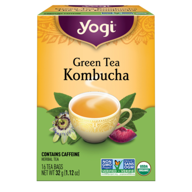 YOGI, GREEN T KOMBUCHA, 6 x 16CT