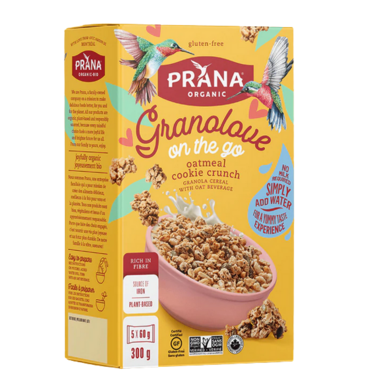 PRANA, GRANOLOVE ON THE GO - OATMEAL COOKIE CR, 8 x 5X60G