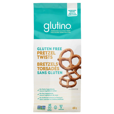 GLUTINO, FAMILY BAG PRETZEL TWISTS, 12 x 400G