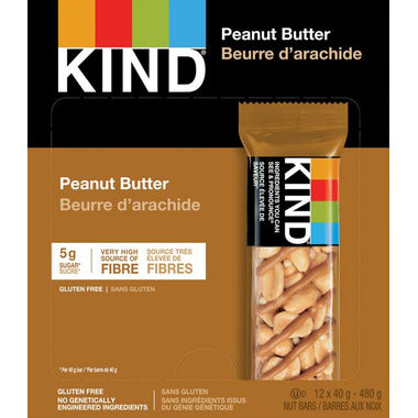 KIND, PEANUT BUTTER, 12 x 40G