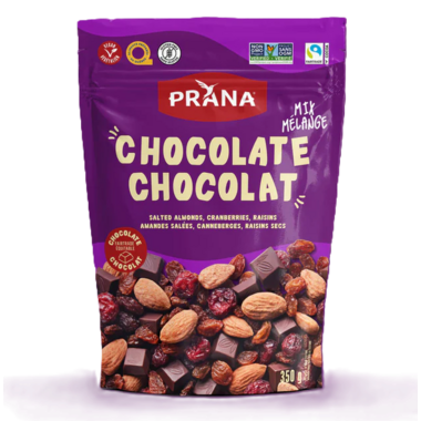 PRANA, CHOCOLATE - FRUIT & ALMOND MIX, 12 x 350G