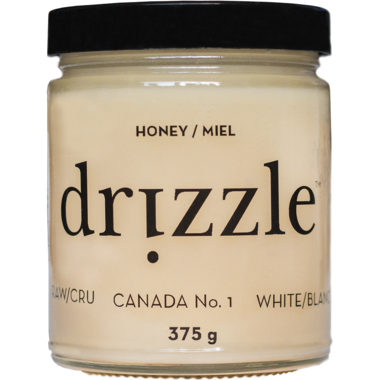 DRIZZLE, WHITE RAW HONEY - 350G, 12 x 375G