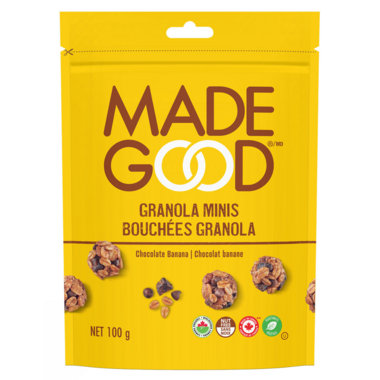 MADE GOOD, CHOC BANANA GRNLA MINIS POUCH OR, 6 x 100G