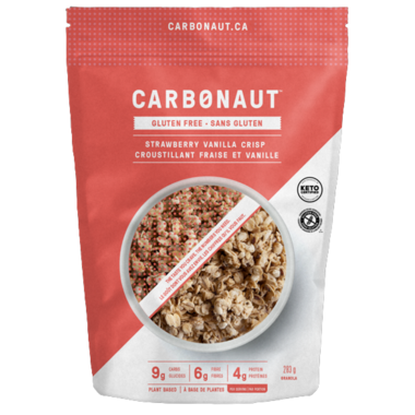 CARBONAUT, LOW CARB STRWBRRY VNLLA CRISP GRANOLA, 6 x 283G