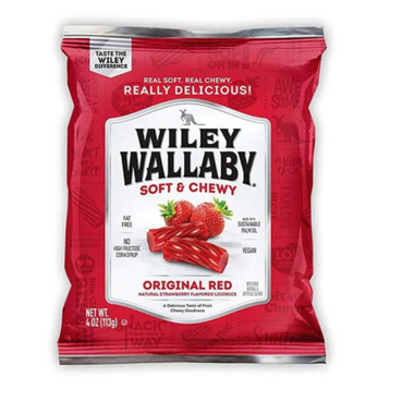 WILEY WALLABY, CLASSIC RED LICORICE, 24 x 113G