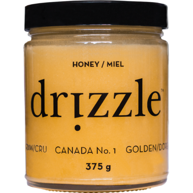 DRIZZLE, GOLDEN RAW HONEY, 12 x 375G