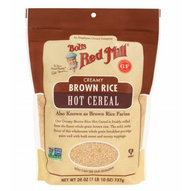 BOB'S REDMILL, GLUTEN FREE BROWN RICE FARINA HOT CEREAL, 4 x 737G