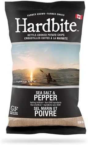 HARDBITECHIPS, SEA SALT & PEPPER CHIPS, 15 x 150G