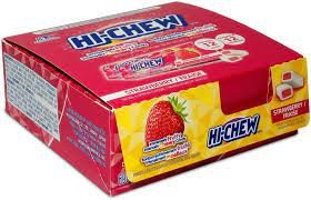 HICHEW CANDY STRAWBERRY, 12 X 58 G