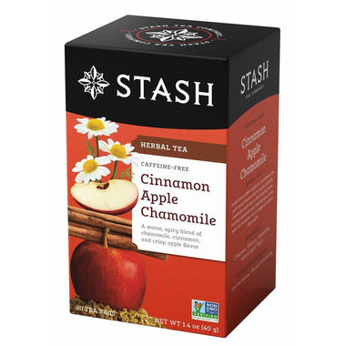 STASH TEA, CINNAMON APPLE CHAMOMILE, 6 x 20CT