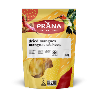PRANA, DRIED MANGOES OR, 6 x 150 G