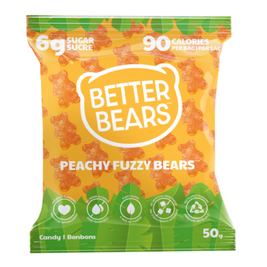 BETTER BEARS FO, PEACHY FUZZY BEARS, 12 x 50G