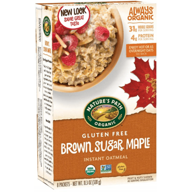 NATURE'S PATH, BRWN SGR MPL ANCNT GRNS OATML OR, 6 x 320 G
