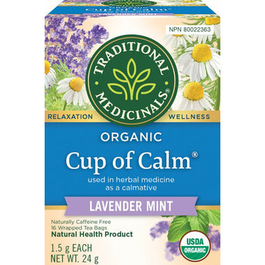 TRADITIONAL MEDICINALS, CUP OF CALM, 6 x 16CT