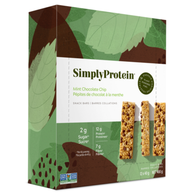 SIMPLY PROTEIN, MINT CHOCOLATE CHIP, 12 x 40G