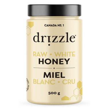 DRIZZLE, WHITE RAW HONEY, 12 x 500G