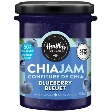 HEALTHY CRUNCH, BLUEBERRY CHIA JAM, 6 x 230ML