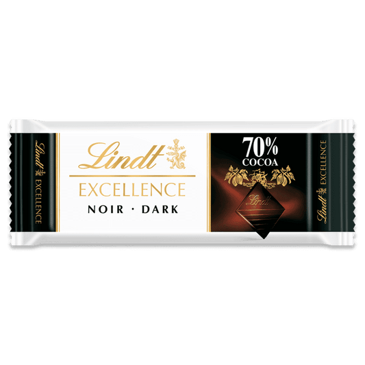 LINDT, EXCELLENCE-DARK-70% CACAO- 35G SINGLE, 48 x 35G
