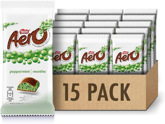 AERO MINT CHOCOLATE BAR, 15 X 95 G