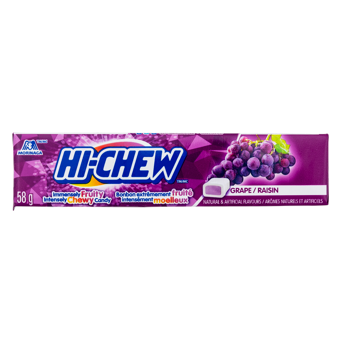 HICHEW CANDY GRAPE, 12 X 58 G
