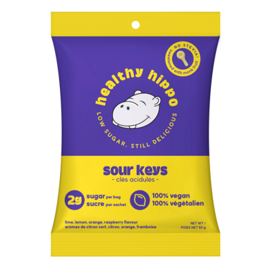 HEALTHY HIPPO, SOUR KEYS, 12 x 50G