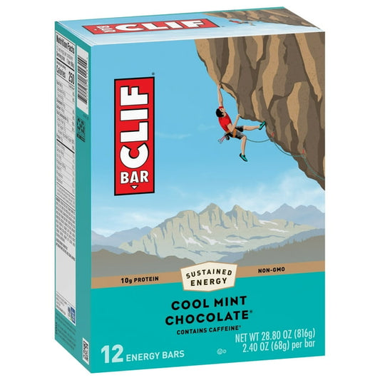 CLIF/LUNABAR, COOL MINT CHOC BAR, 12 x 68G
