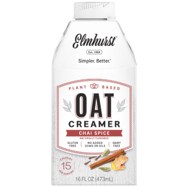ELMHURST MILKED, CHAI SPICE OAT CREAMER, 6 x 473ML