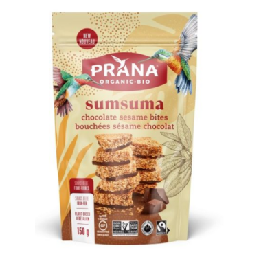 PRANA, SUMSUMA - CHOCOLATE SESAME BITES, 8 x 150G