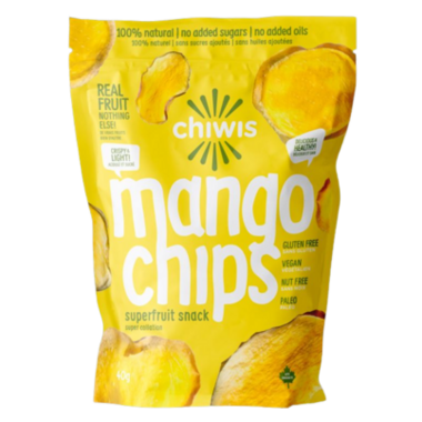 CHIWIS, MANGO CHIPS, 12 x 40G