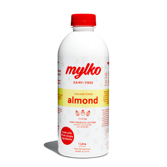 MYLKO, UNSWEETENED ALMOND, 6 x 1L