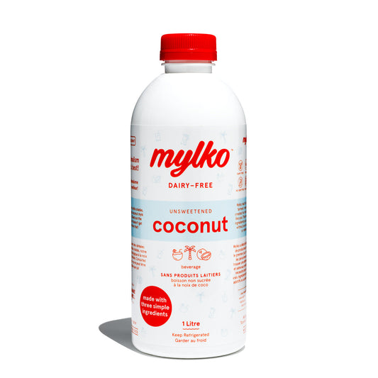 MYLKO, UNSWEETENED COCONUT, 6 x 1L
