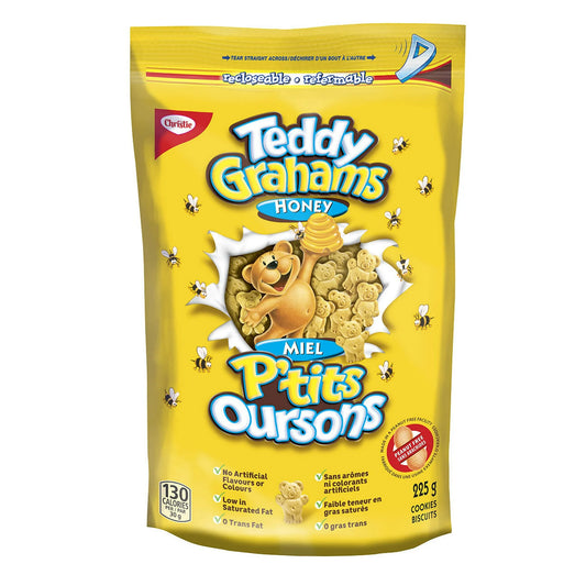 CHRISTIE HONEY TEDDY BEAR BISCUITS, 12 X 225 G