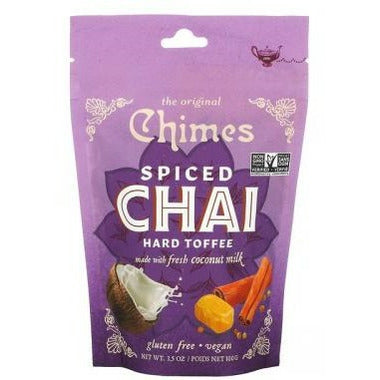 CHIMES, SPICE CHAI HARD TOFFEE, 12 x 100G