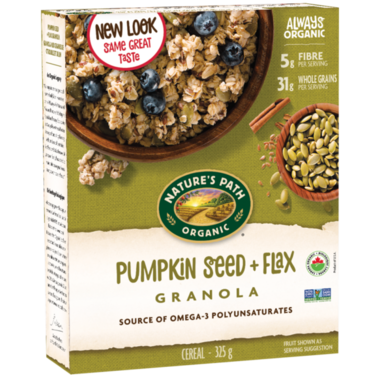 NATURE'S PATH, PUMPKIN FLAX GRANOLA OR, 12 x 325G
