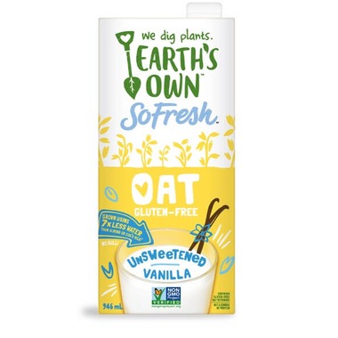 EARTH'S OWN, SOFRESH OAT UNSWEETENED VANILLA, 12 x 946ML