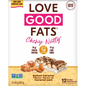 LOVE GOOD FATS, CHEWY-NUTTY SALTED CARAMEL FLAVOUR BAR, 12 x 40G