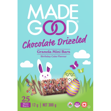 MADE GOOD, EASTER - BIRTHDAY CAKE MINI BARS 25X12G, 4 x 300G