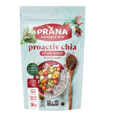 PRANA, ORGANIC PROACTIVCHIA WHOLE BLACK, 6 x 284G
