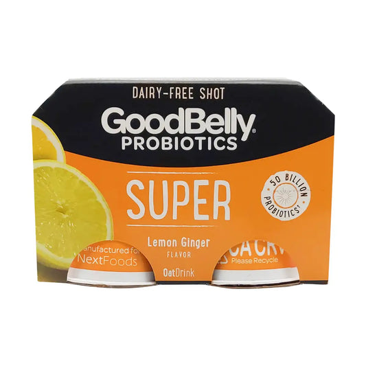 GOODBELLY, LEMON GINGER, 6 x 4X80ML