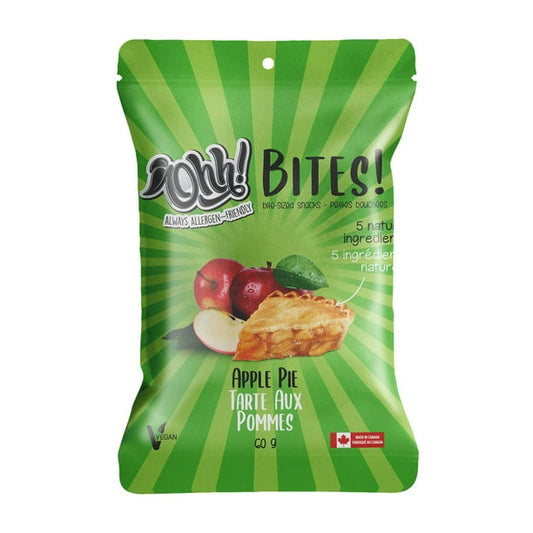 OHH FOODS, APPLE PIE SNACKING BITES, 10 x 60G