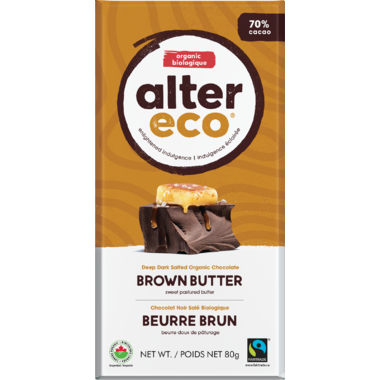 ALTER ECO, DARK BROWN BUTTER, 12 x 80G