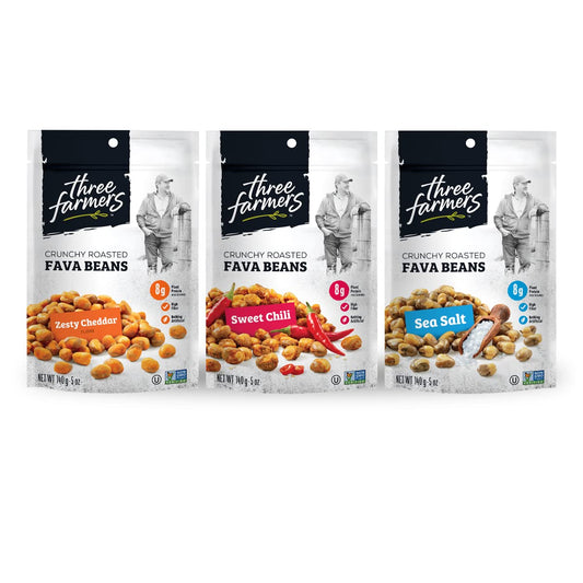 THREE FARMERS, ROAST BEANS - 3 FLAVORS 36CT, 36 x 140G