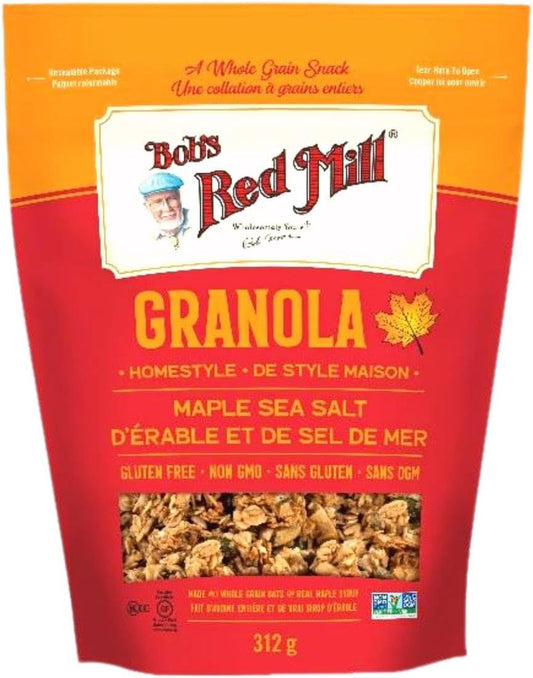 BOB'S REDMILL, MAPLE SEA SALT GRANOLA, 6 x 312G