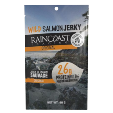 RAINCOAST TRADI, WILD SALMON JERKY ORIGINAL, 24 x 50G