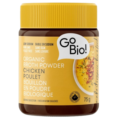 GO-BIO, LS CHCKN BRTH PWDR OR, 6 x 75G